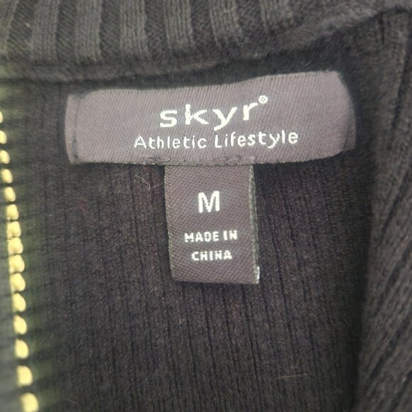 SKYR Sweater 1/4 Zip Ski Base Layer Nordic Textured Knit Athletic Womens Medium - Picture 7 of 11